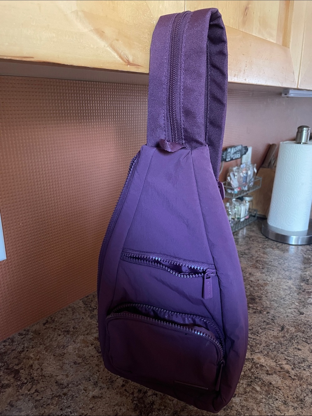 Reebok Deep Purple Crossbody Sling Bag